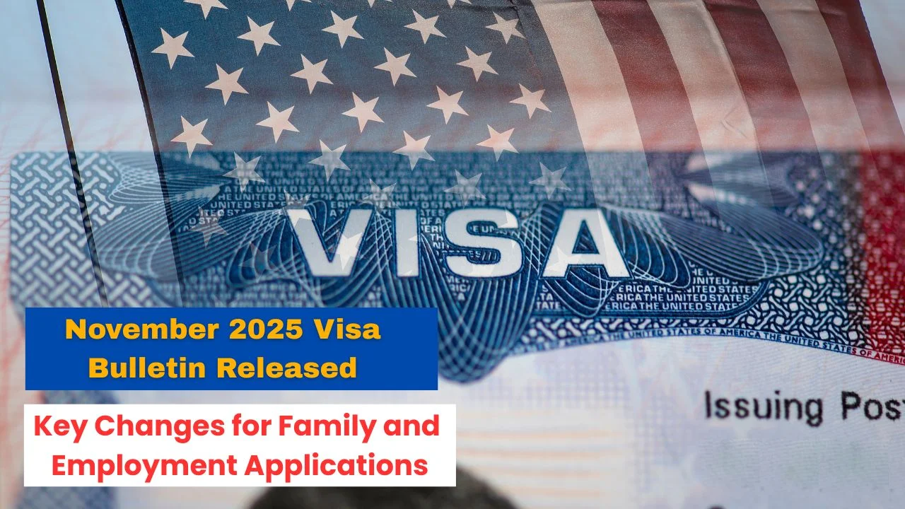 November 2025 Visa Bulletin Released: Key Changes for Family and Employment Applications